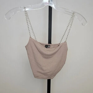 𝅺G Chain  Strap Crop Tank